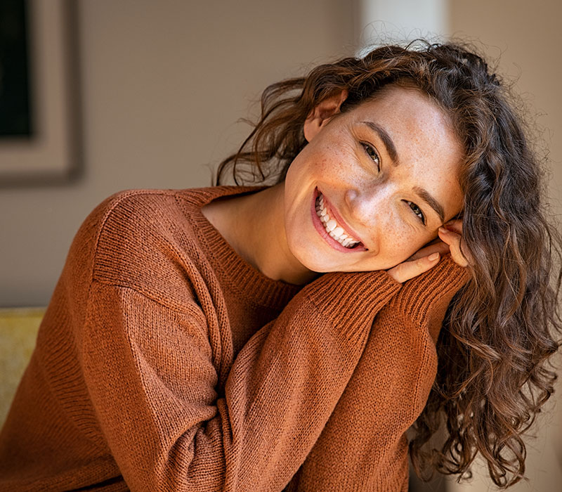 Sbiancamento dentale Ragazza che sorride